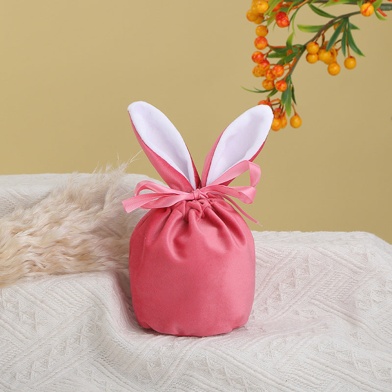 Bunny-Ear Drawstring Gift Bags
