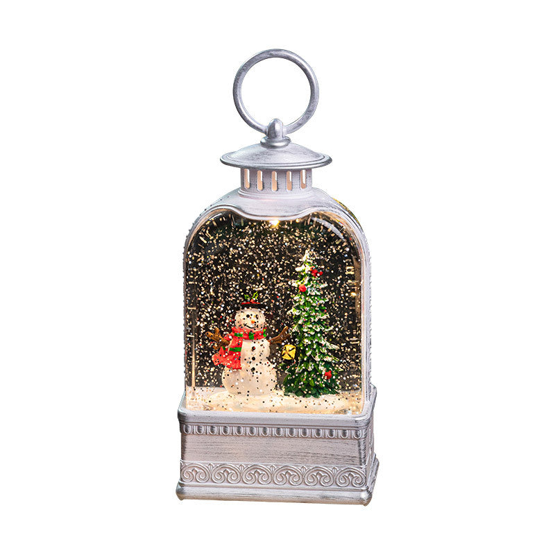 Lighted Christmas Water-Filled Lantern