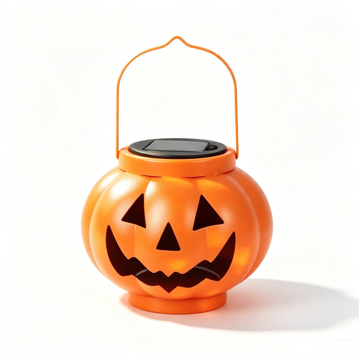 Solar Halloween Pumpkin Iron Lantern