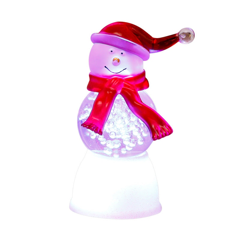 Light-Up Christmas Snowman & Santa Figurines
