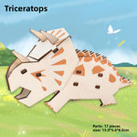 Wooden Animal and Vehicle 3D Puzzle Models