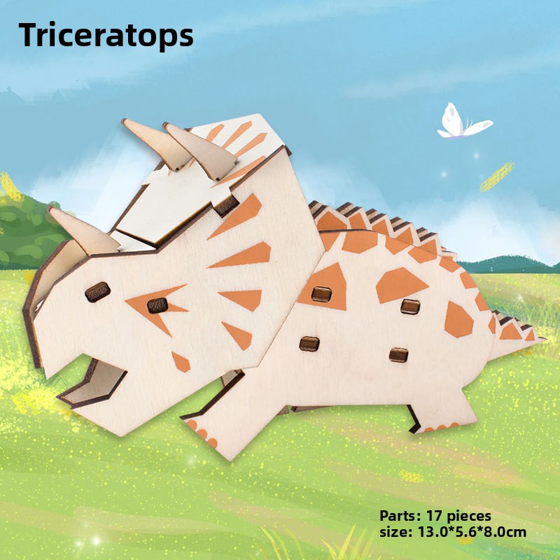 Wooden Animal and Vehicle 3D Puzzle Models