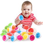 Color and Shape Matching Egg Puzzle Sets
