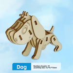 Wooden Animal and Vehicle 3D Puzzle Models