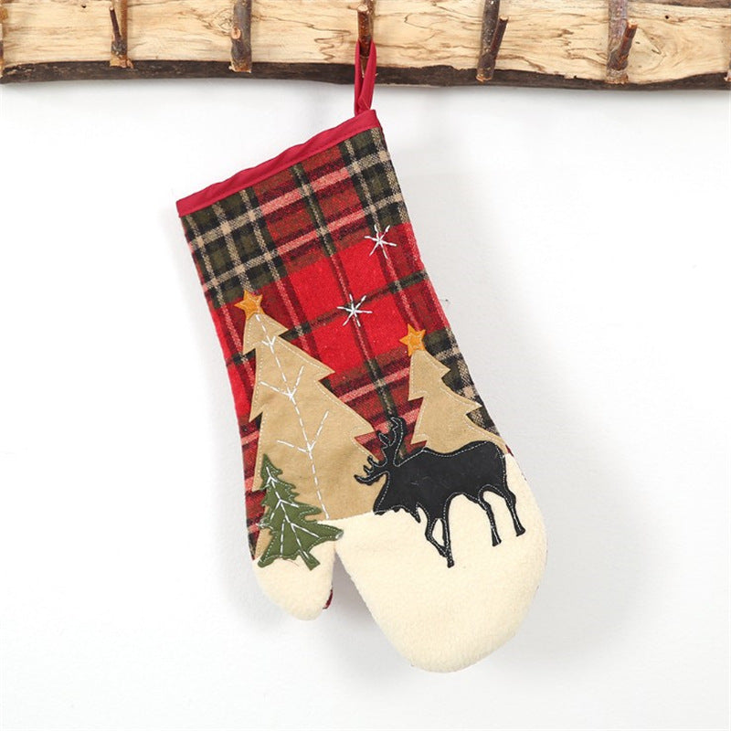 Christmas Checkered Kitchen Mitt & Trivet