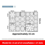 Christmas Snowflake Window Clings