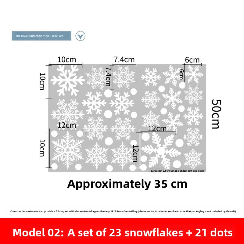 Christmas Snowflake Window Clings