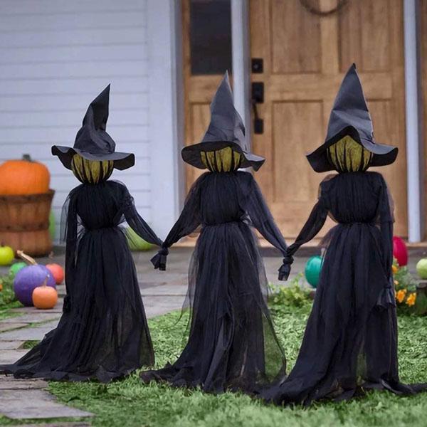 Voice-Activated Light-Up Halloween Witch