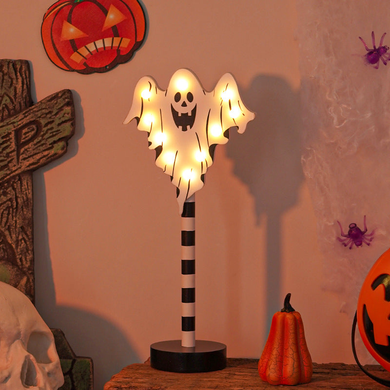 Wooden Halloween LED Night Light