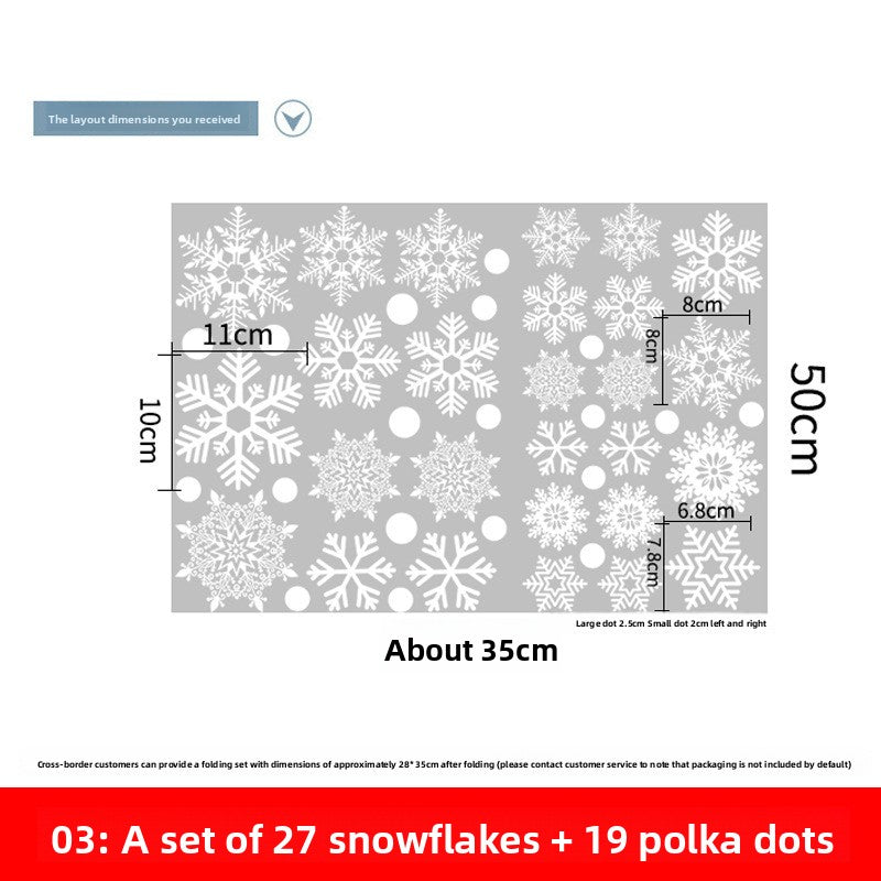 Christmas Snowflake Window Clings