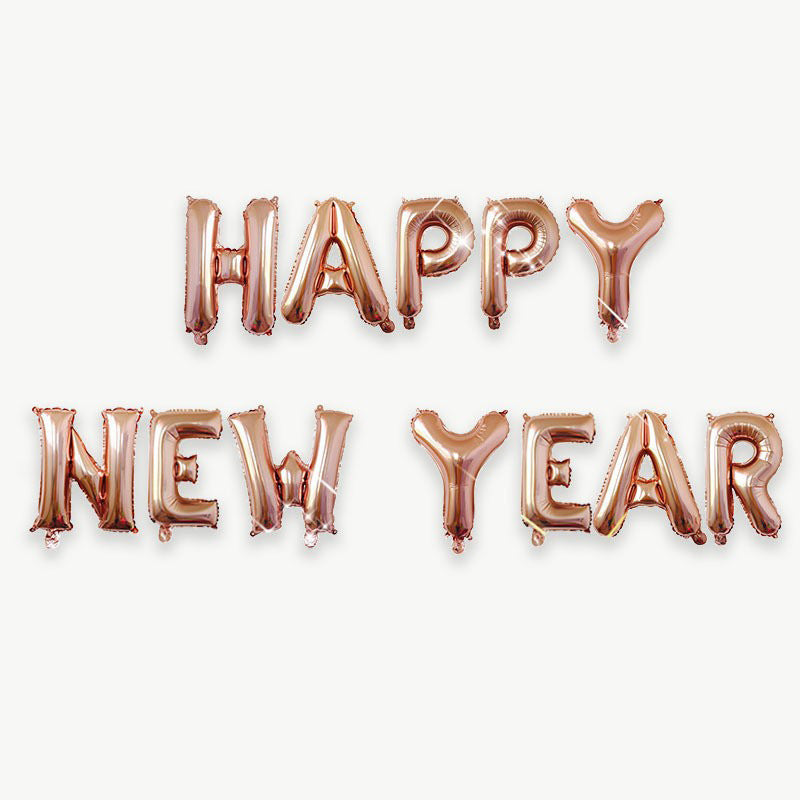 Happy New Year Foil Letter Balloons - 16 Inch