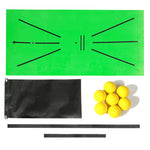 Golf Swing Practice Mat and Accessory Sets