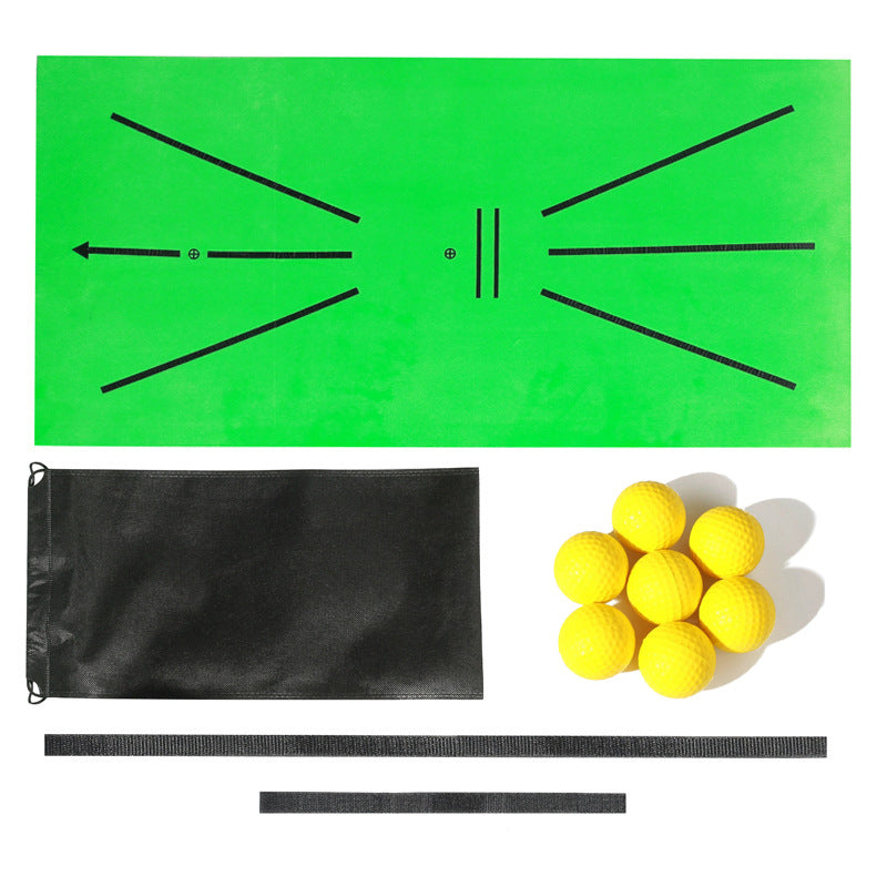 Golf Swing Practice Mat and Accessory Sets