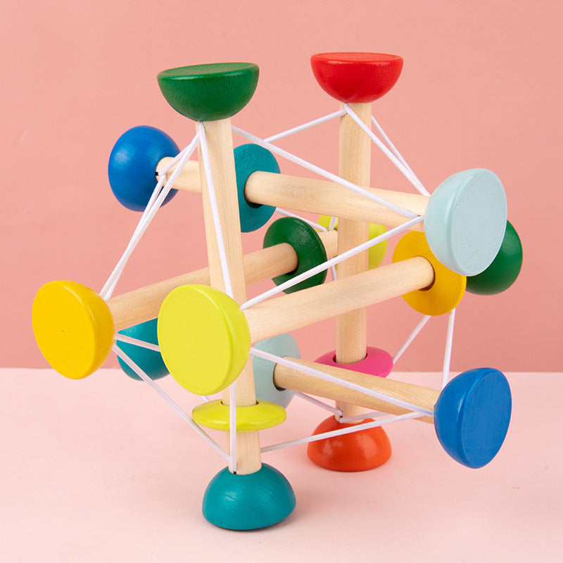 Wooden Elastic Color Activity Toy