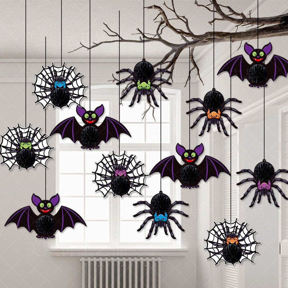 Halloween Honeycomb Hanging Decorations