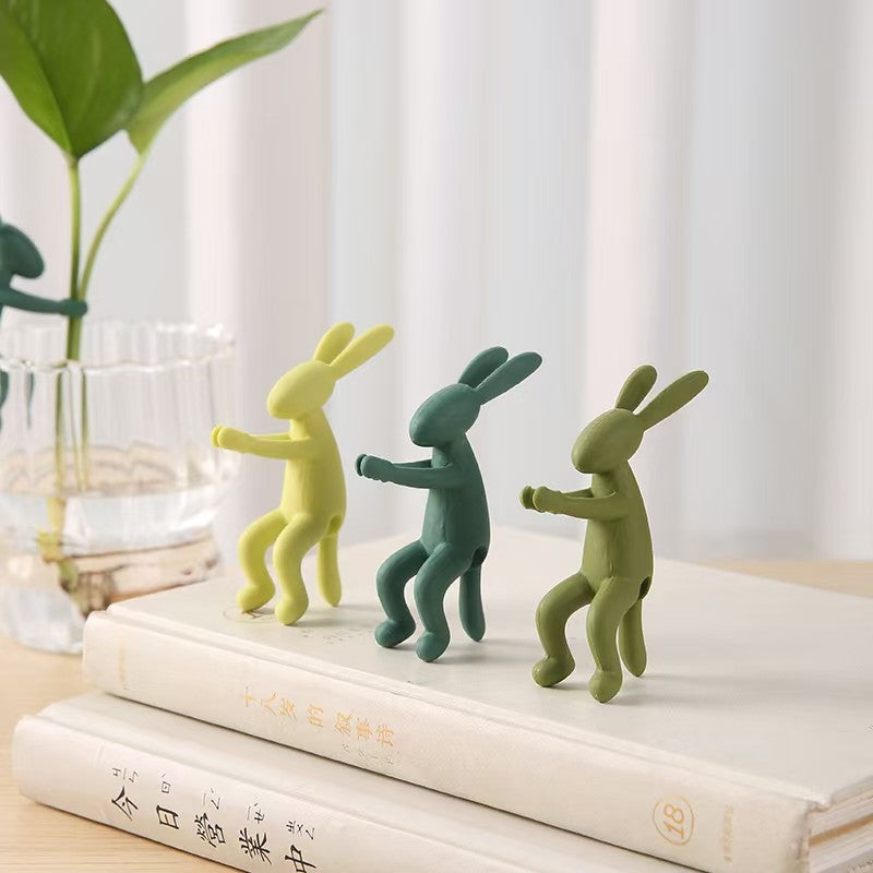 Rabbit-Shaped Plant Support Ornament