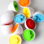 Color and Shape Matching Egg Puzzle Sets