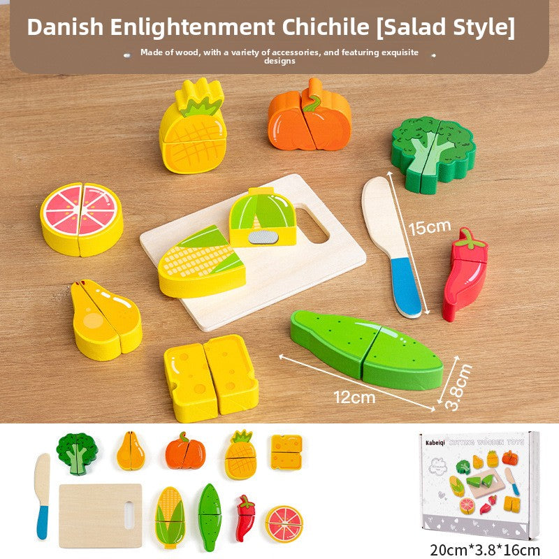 Wooden Pretend Food Cutting Sets