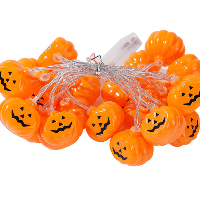 Autumn Pumpkin & Maple Leaf LED String Lights