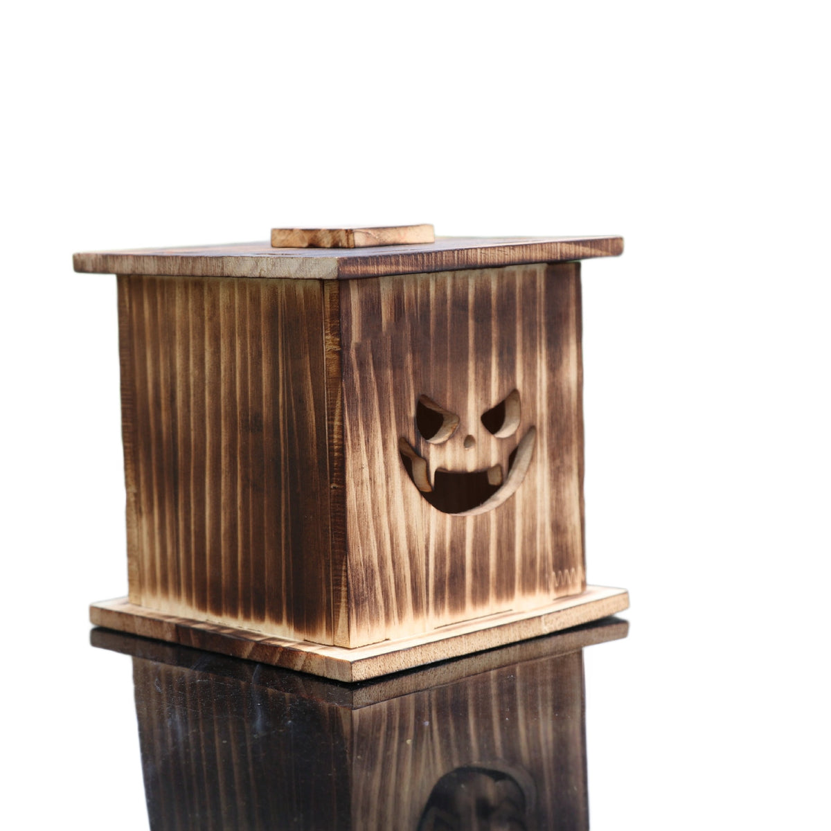 Wooden Pumpkin LED Lantern