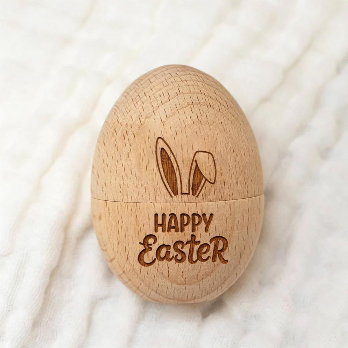 Laser-Cut Wooden Easter Egg Ornaments