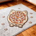 Cat-Shaped Wooden Jigsaw Puzzle