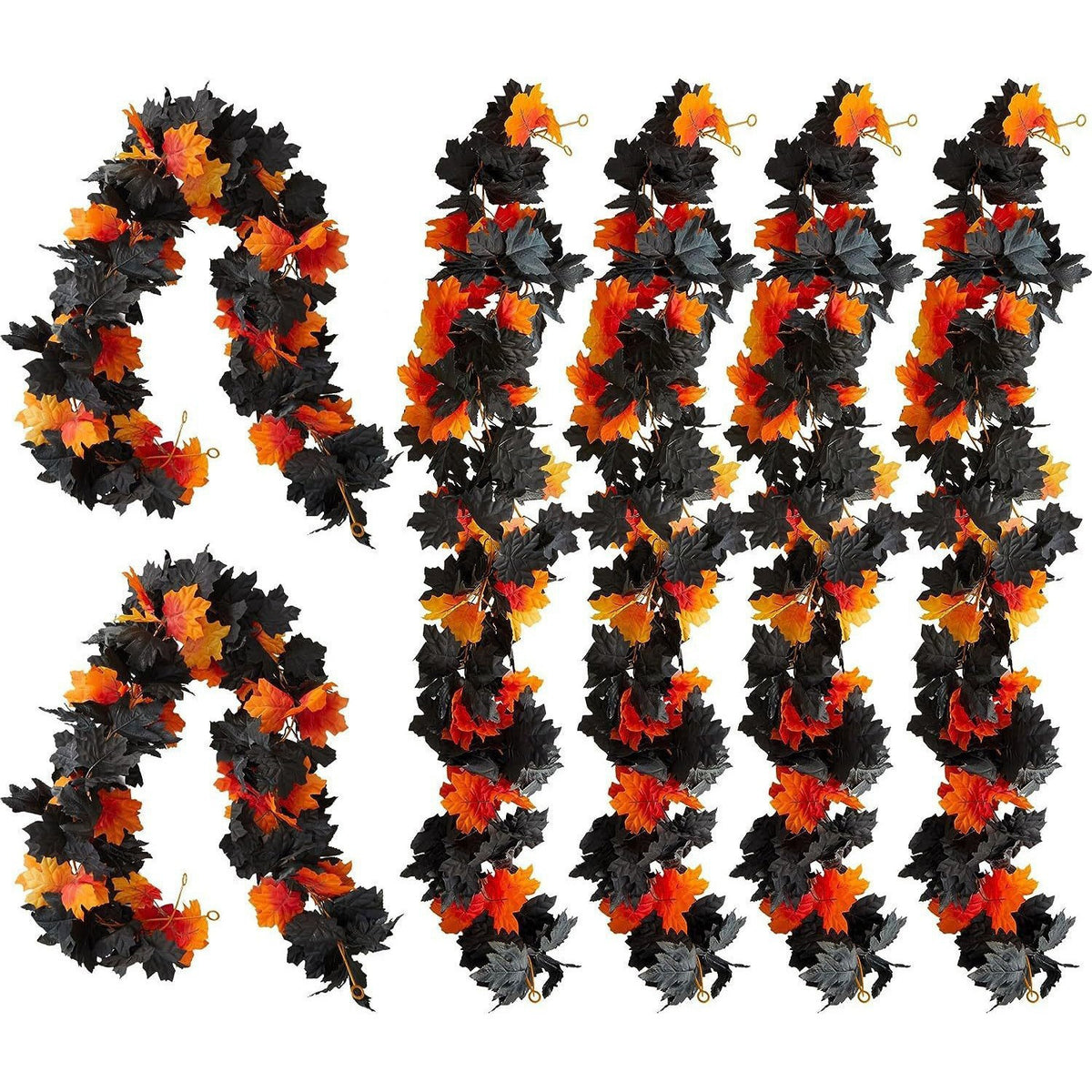 Artificial Maple Leaf Garland for Autumn
