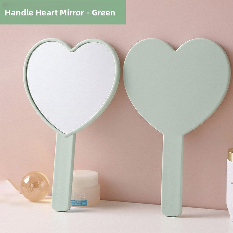 Heart-Shaped Handheld Mirror