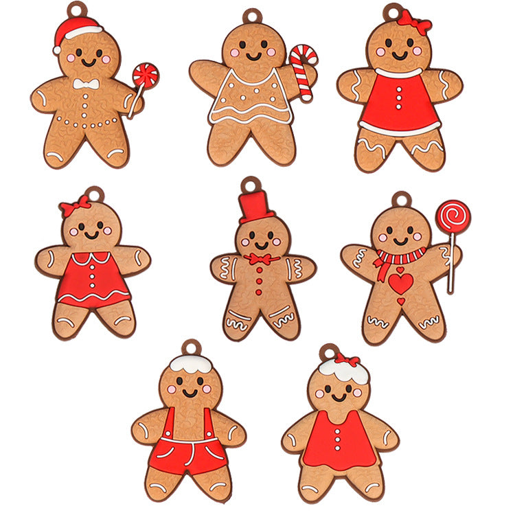 Gingerbread Christmas Tree Ornament Set