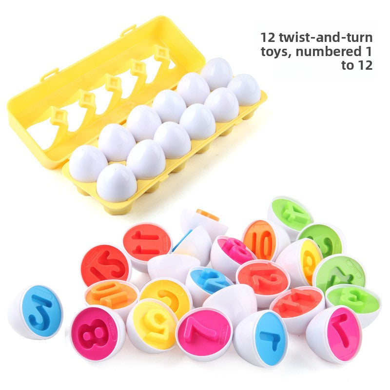 Color and Shape Matching Egg Puzzle Sets