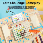 Wooden Color Pattern Maze Board