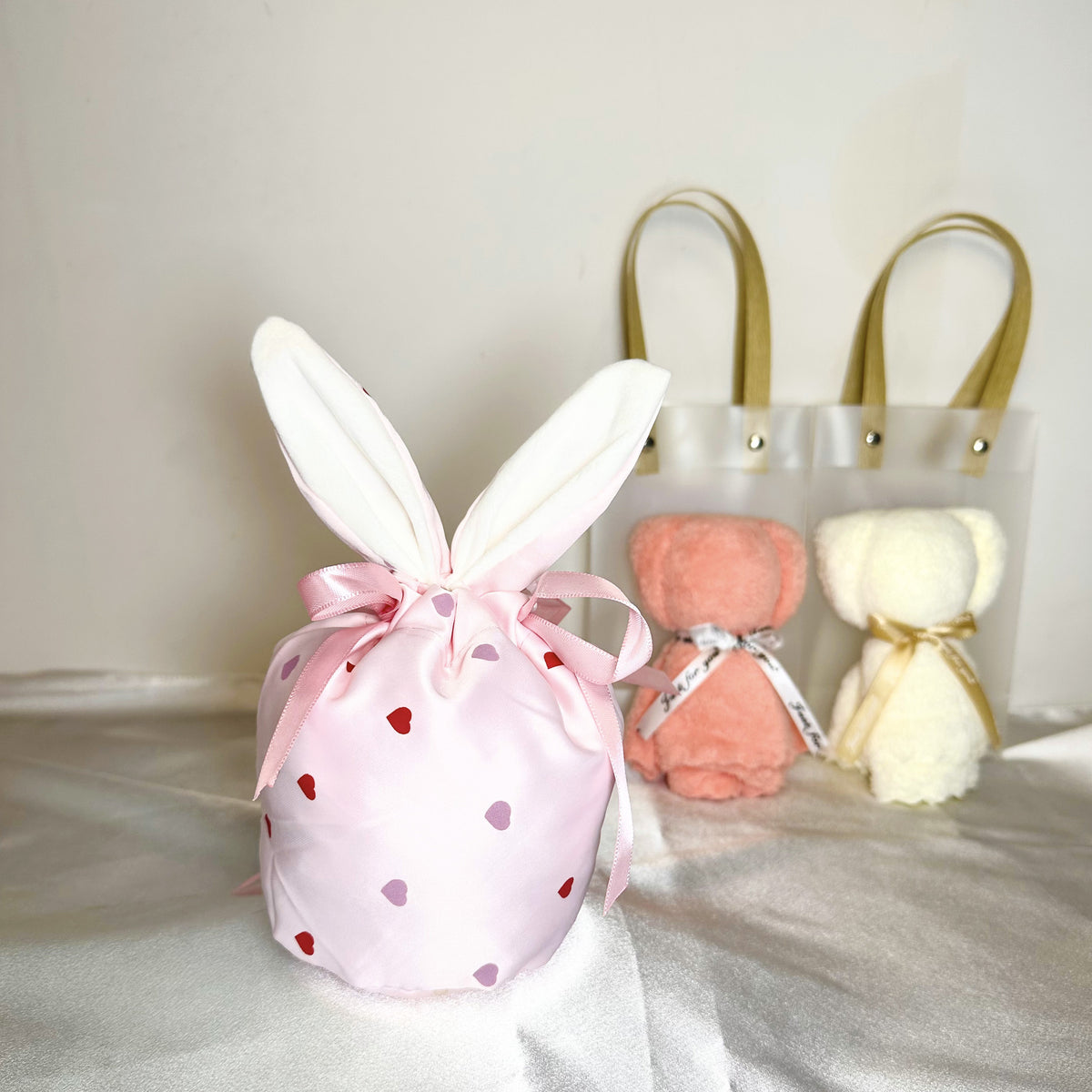 Bunny-Ear Drawstring Gift Bags