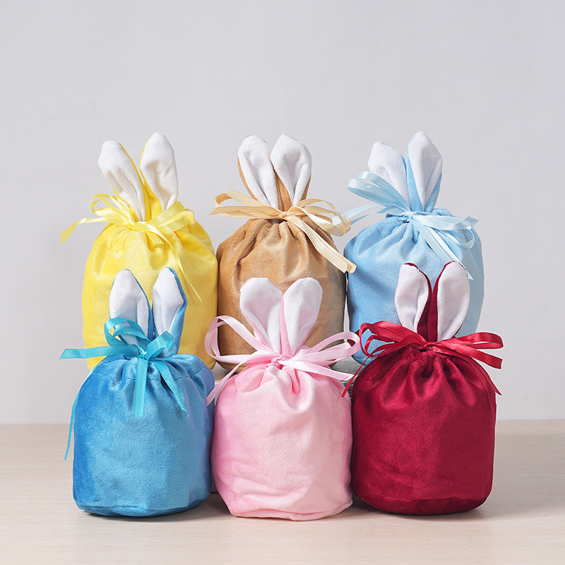Bunny-Ear Drawstring Gift Bags