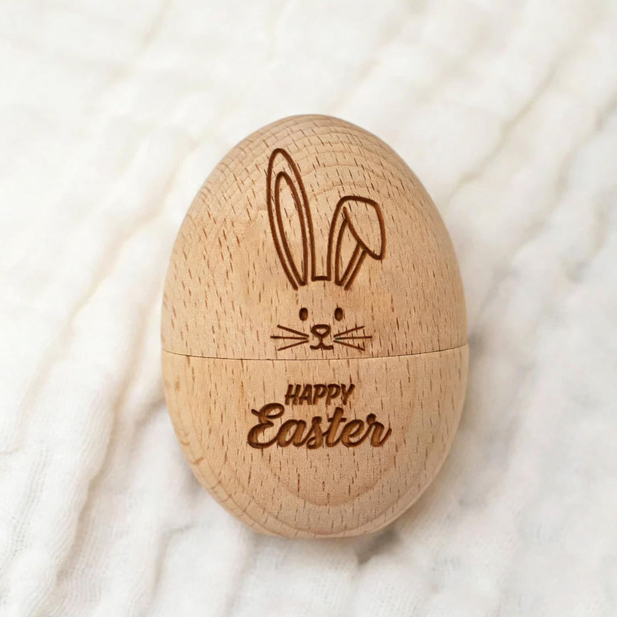 Laser-Cut Wooden Easter Egg Ornaments