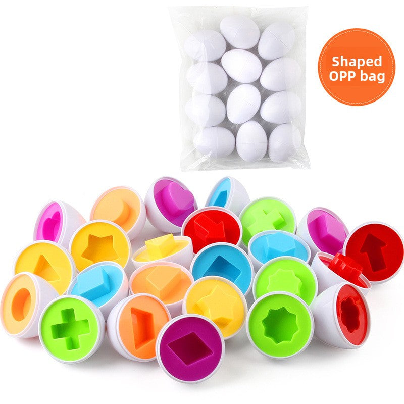 Color and Shape Matching Egg Puzzle Sets