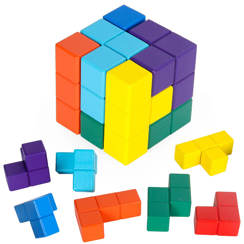 Wooden Soma Cube Puzzle