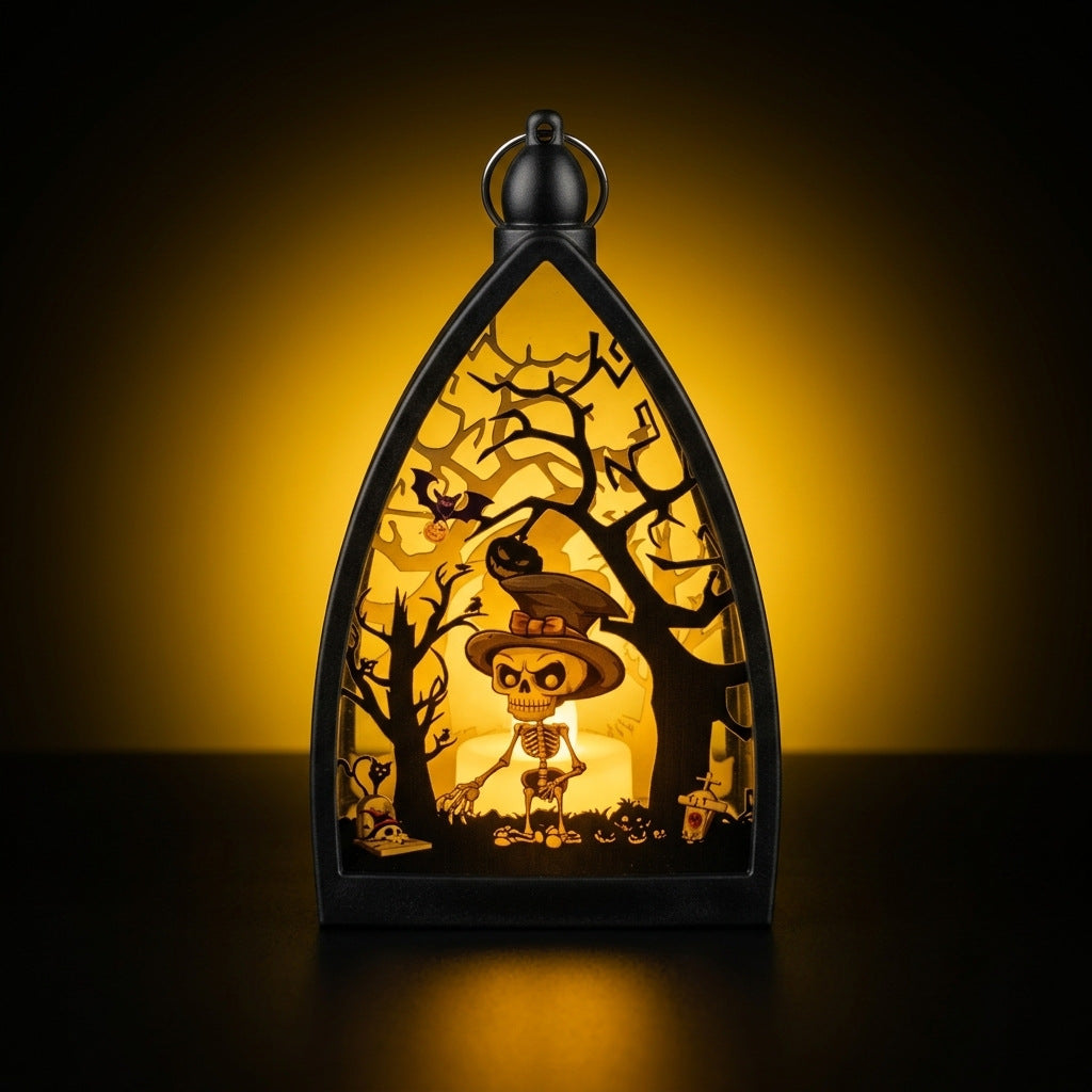 Halloween Haunted Castle & Pumpkin LED Lights
