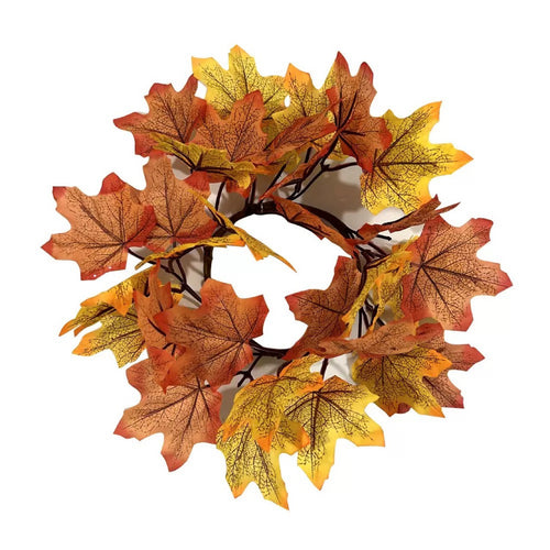 Autumn Maple Leaf Floral Wreath
