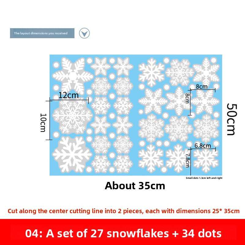 Christmas Snowflake Window Clings