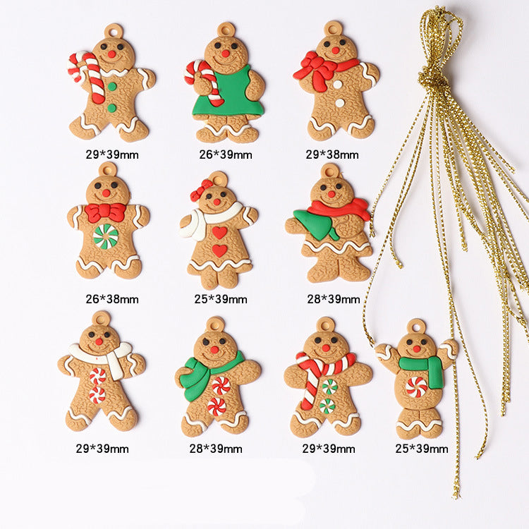 Gingerbread Christmas Tree Ornament Set