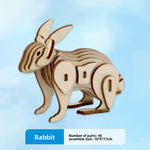 Wooden Animal and Vehicle 3D Puzzle Models