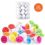 Color and Shape Matching Egg Puzzle Sets