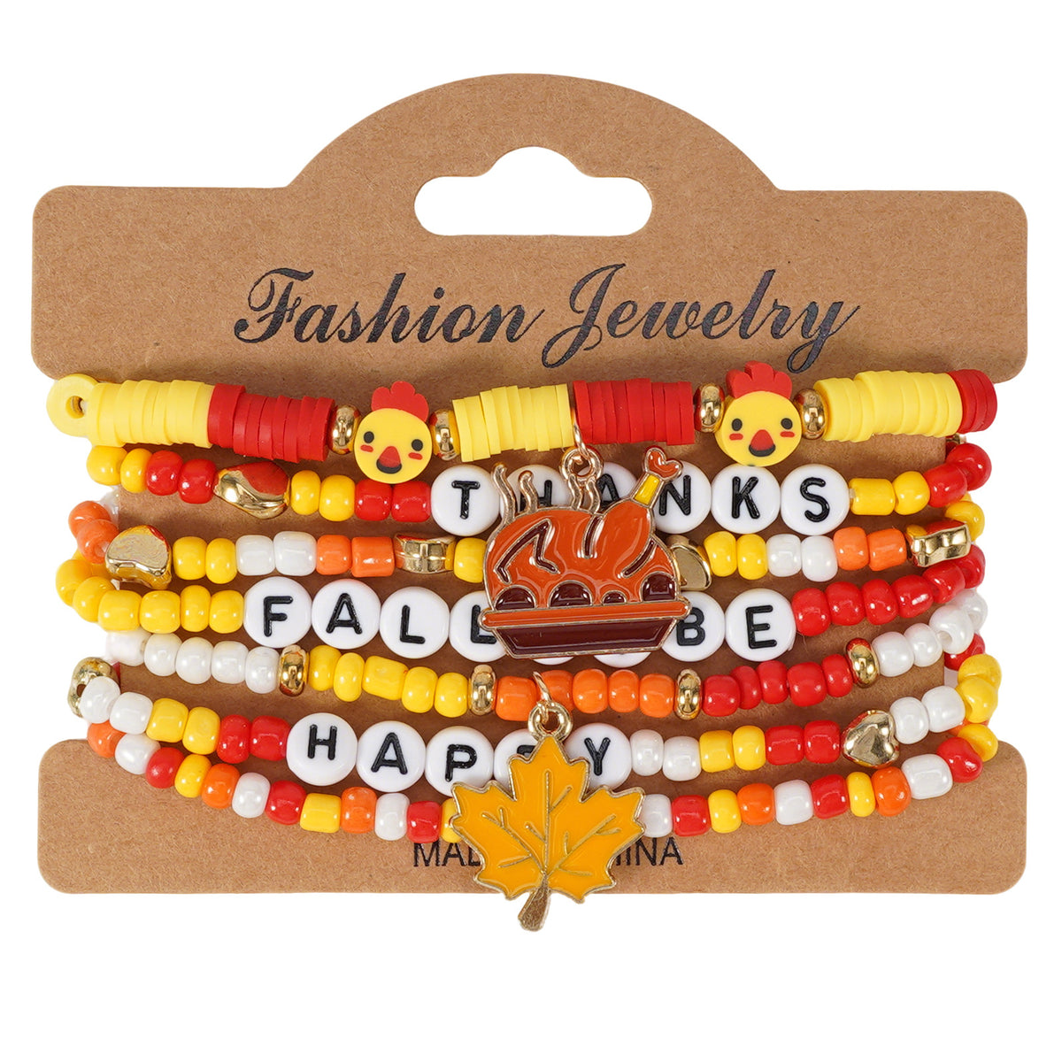 Autumn Harvest Charm Bracelet