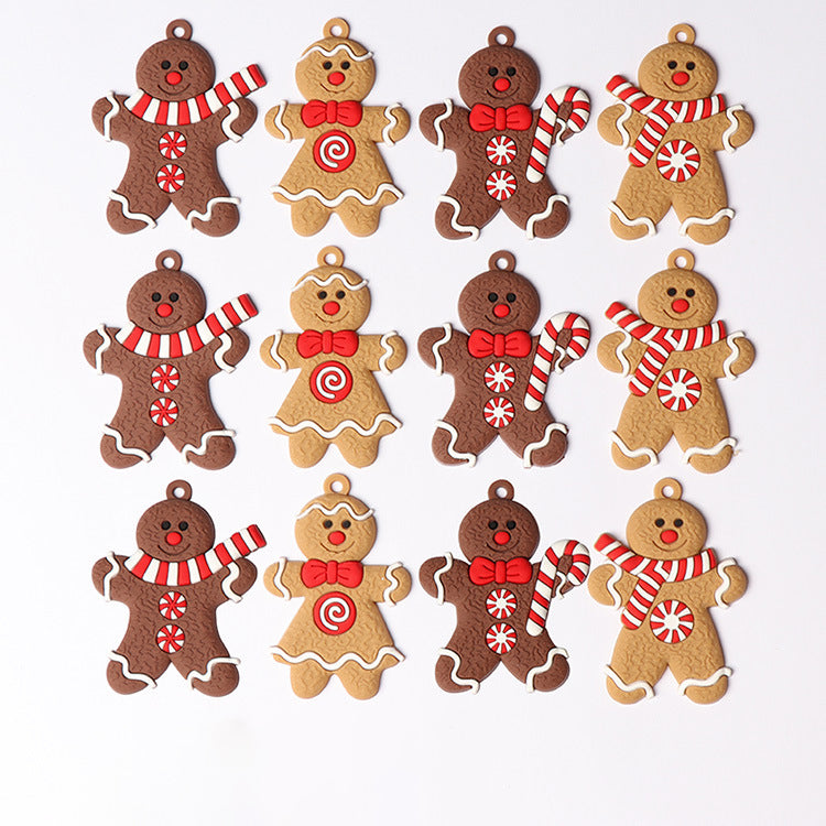 Gingerbread Christmas Tree Ornament Set