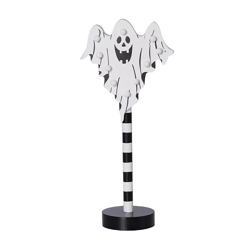 Wooden Halloween LED Night Light