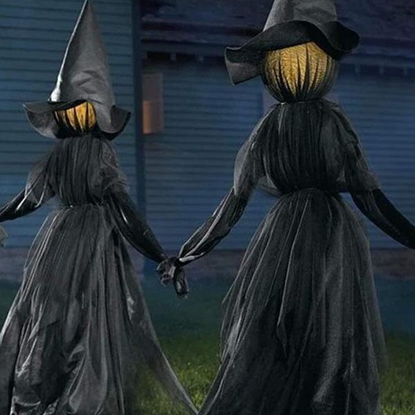 Voice-Activated Light-Up Halloween Witch