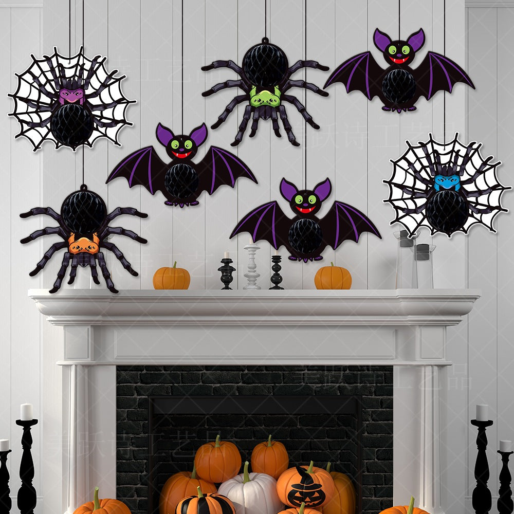 Halloween Honeycomb Hanging Decorations