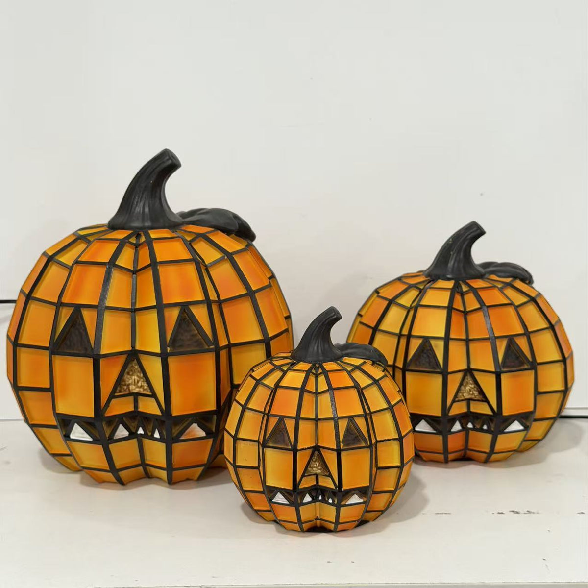 Resin Pumpkin Halloween Lantern