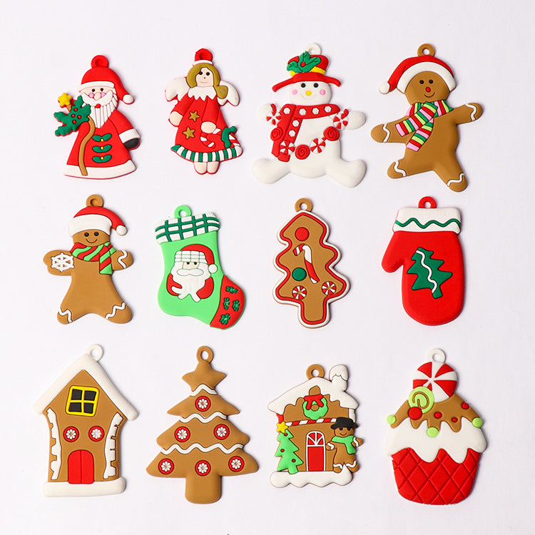 Gingerbread Christmas Tree Ornament Set