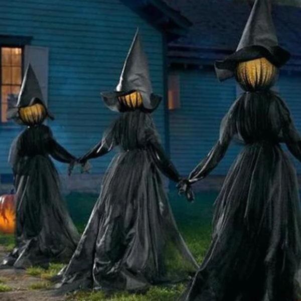 Voice-Activated Light-Up Halloween Witch
